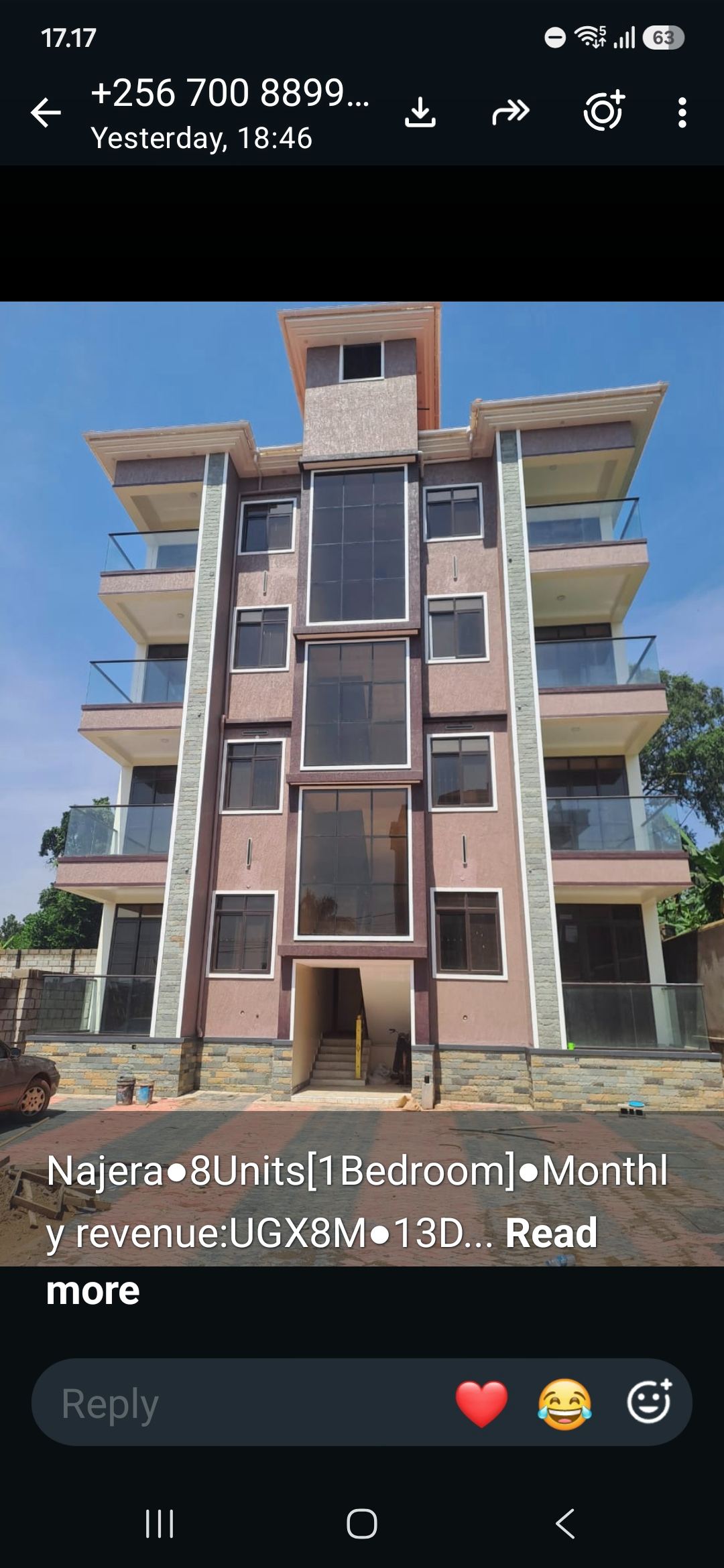 8-Unit Apartment Block Earning UGX 8M/Month – Najjera | UGX 1,000,000,000 — photo 1